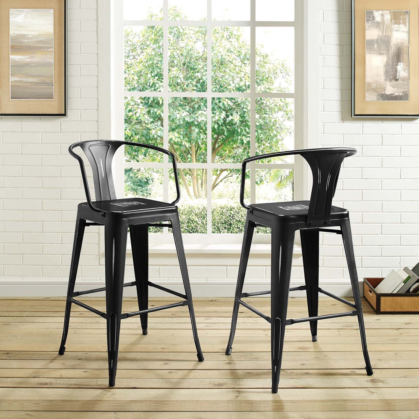 Promenade Bar Stool Set of 2 By Modway | Bar stool | Modishstore-10