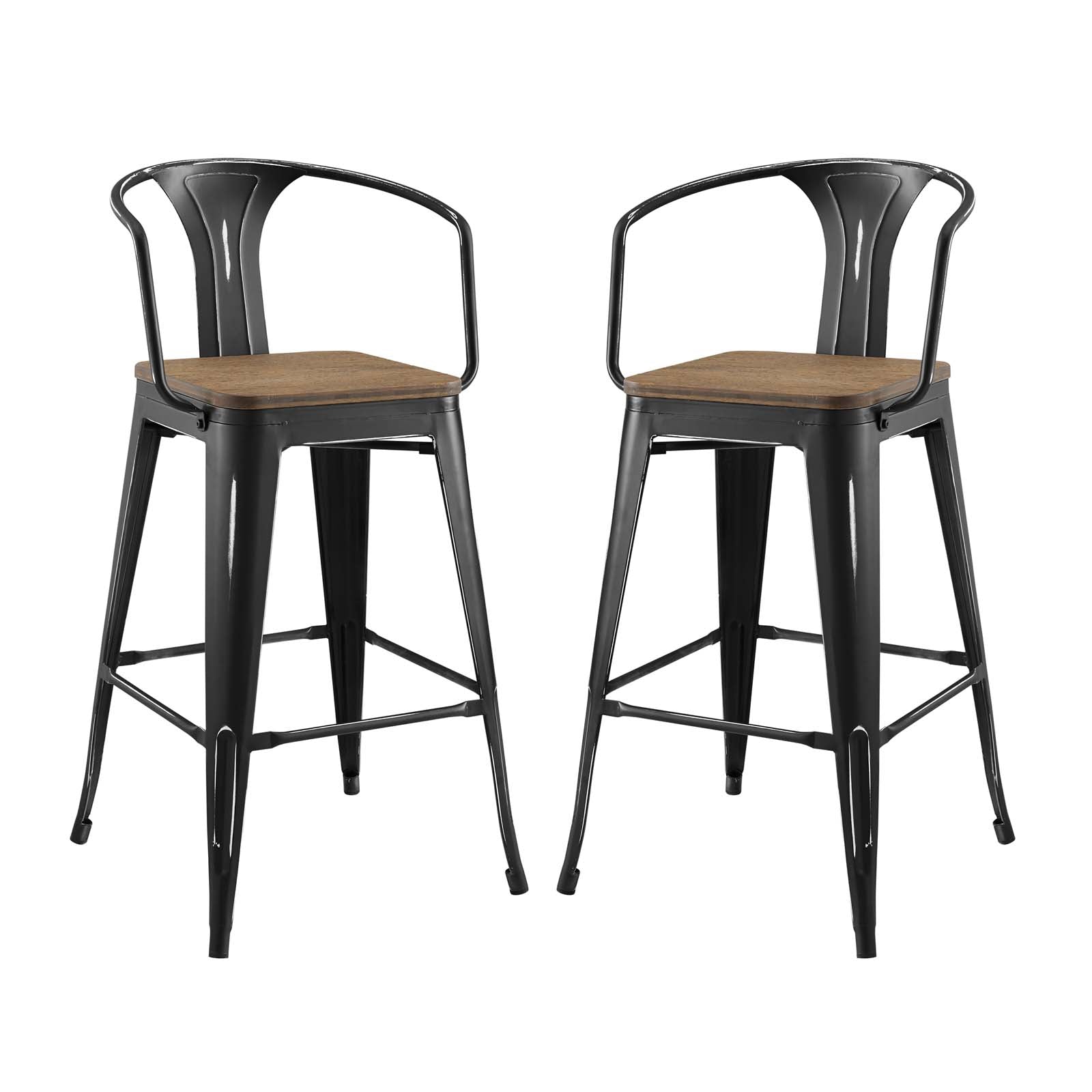 Modway Promenade Bar Stool Set of 2 | Bar Stools | Modishstore-3