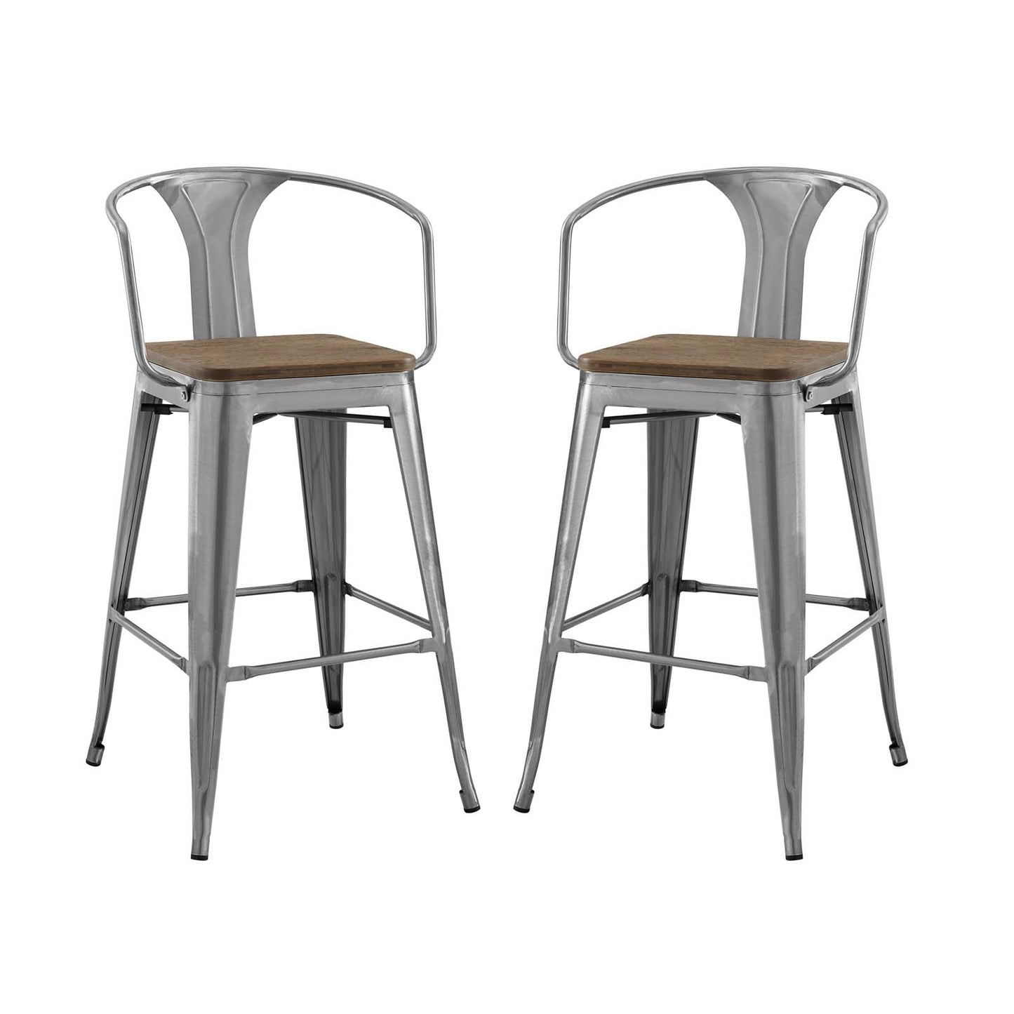 Modway Promenade Bar Stool Set of 2 | Bar Stools | Modishstore-11