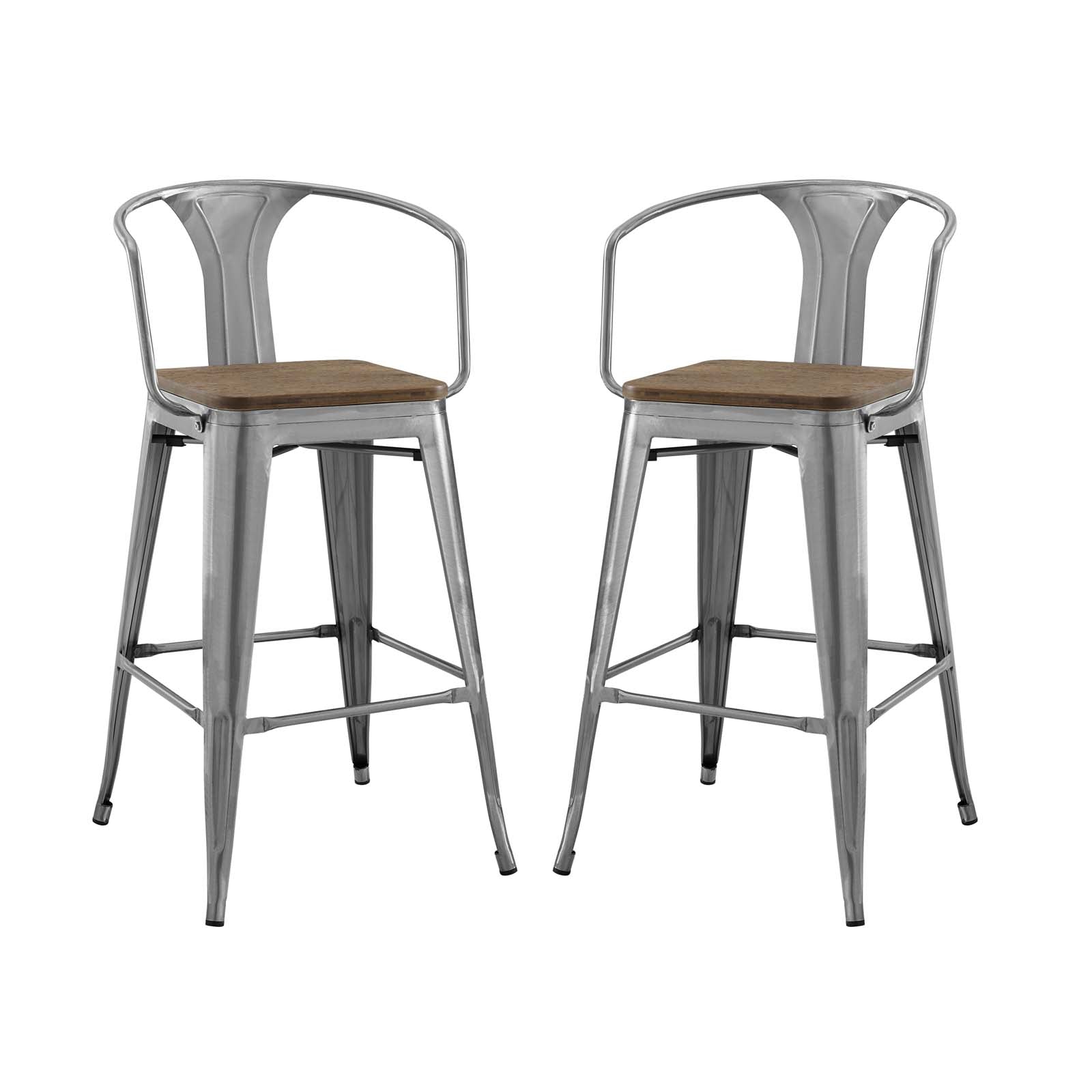 Modway Promenade Bar Stool Set of 2 | Bar Stools | Modishstore-11