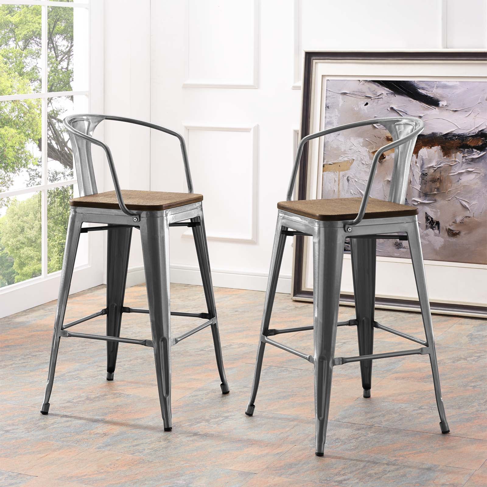 Modway Promenade Bar Stool Set of 2 | Bar Stools | Modishstore-15