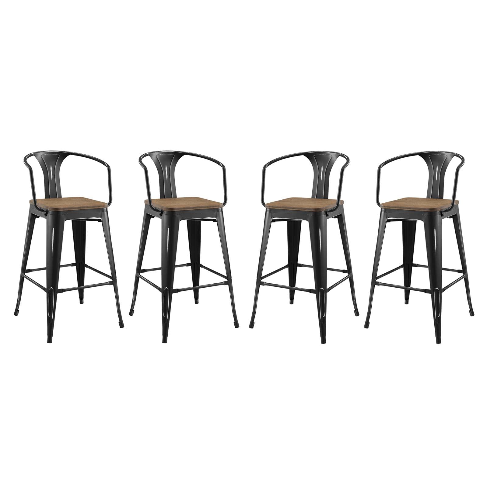 Modway Promenade Bar Stool Set of 4 | Bar Stools | Modishstore-2