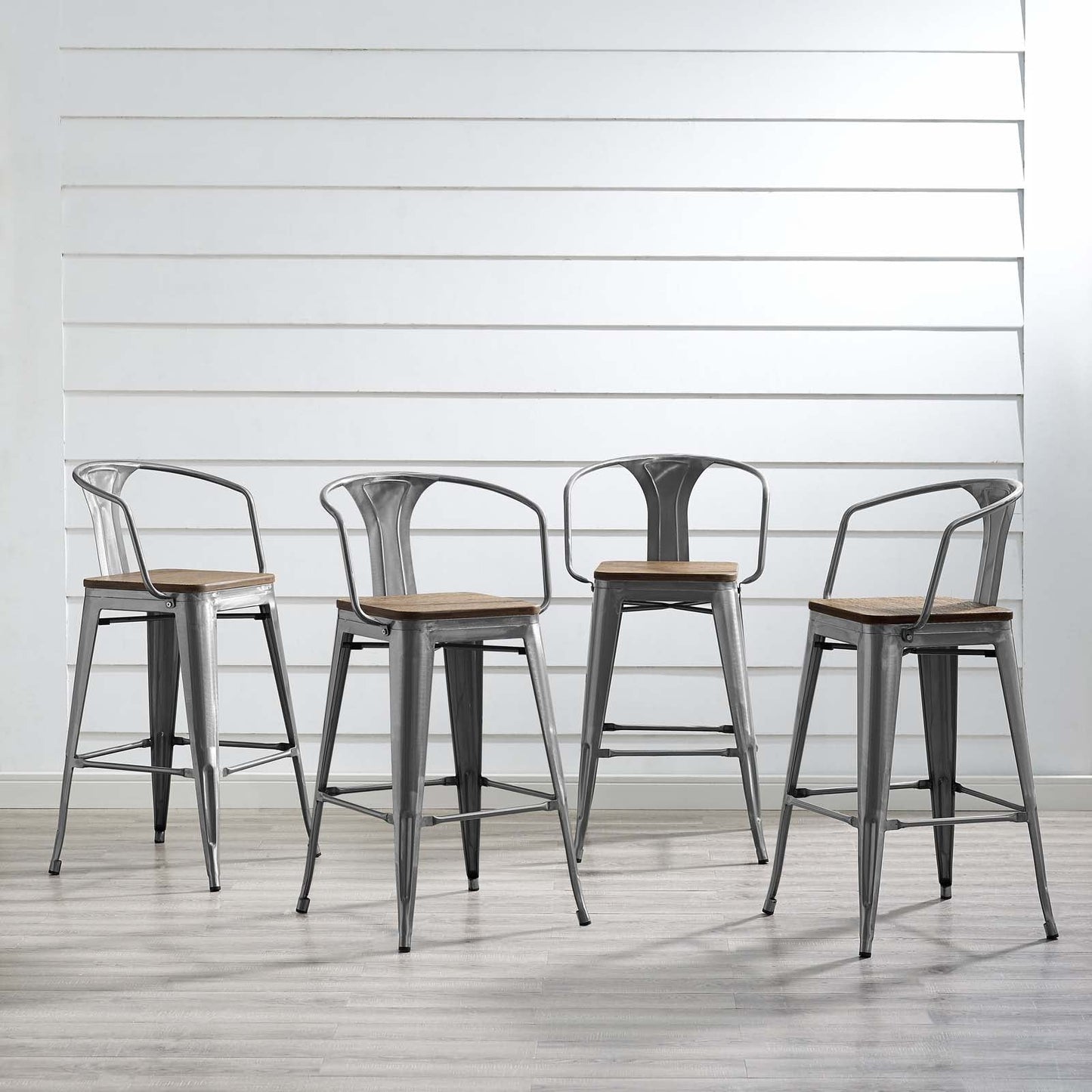 Modway Promenade Bar Stool Set of 4 | Bar Stools | Modishstore-15