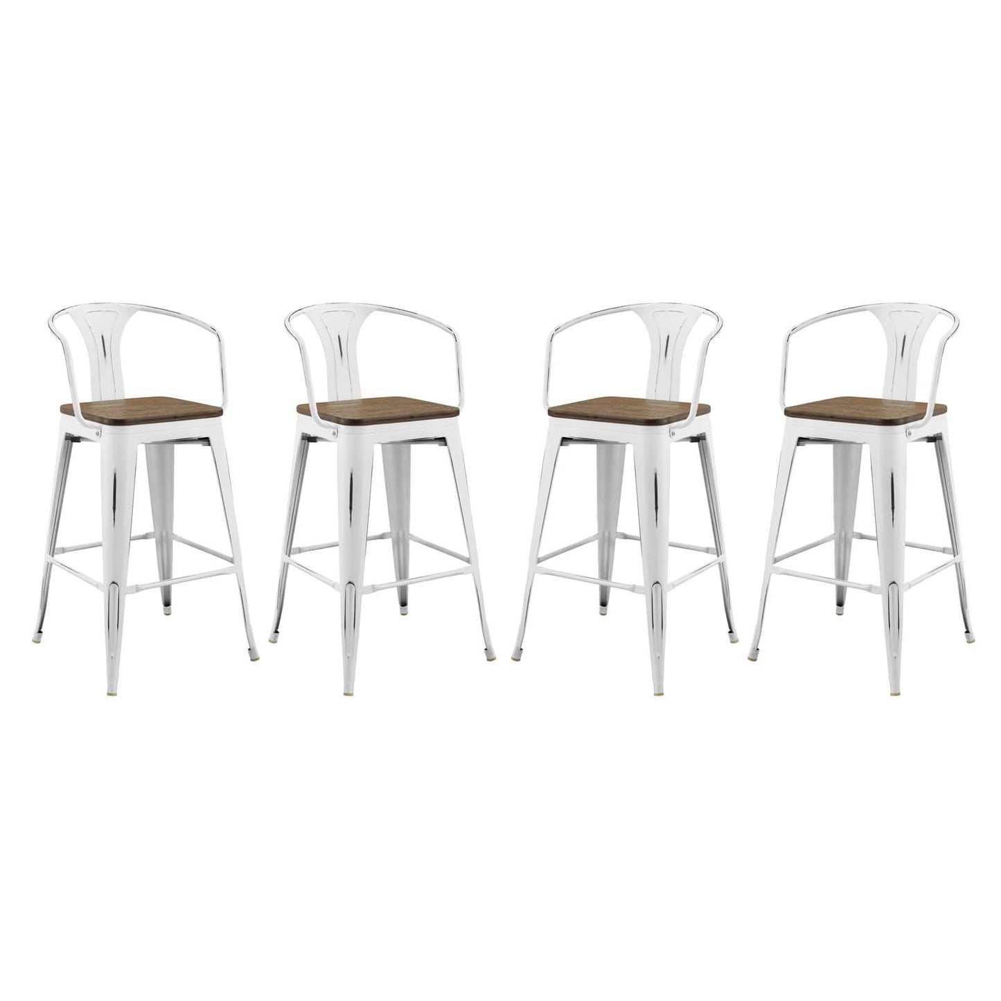 Modway Promenade Bar Stool Set of 4 | Bar Stools | Modishstore-16