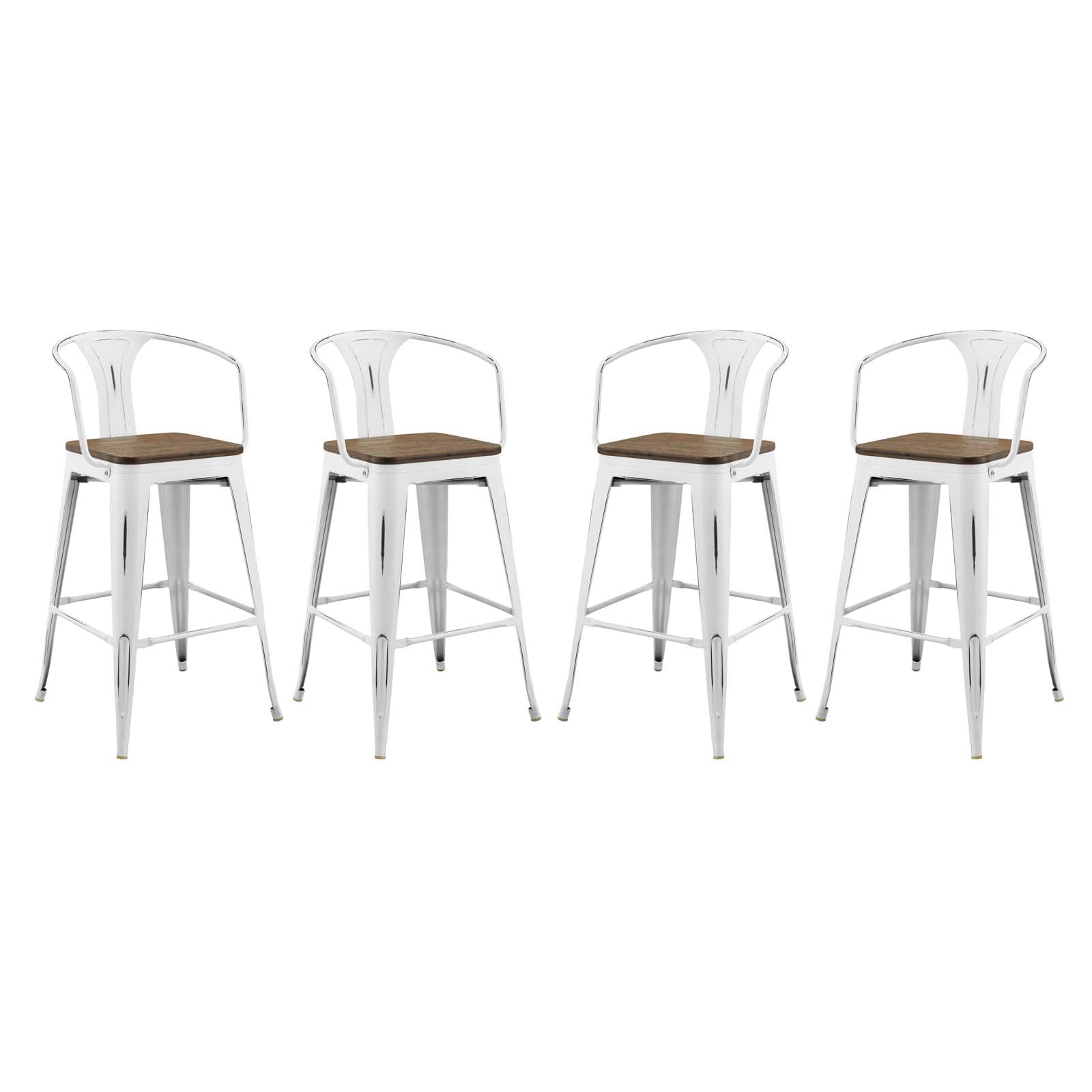 Modway Promenade Bar Stool Set of 4 | Bar Stools | Modishstore-16