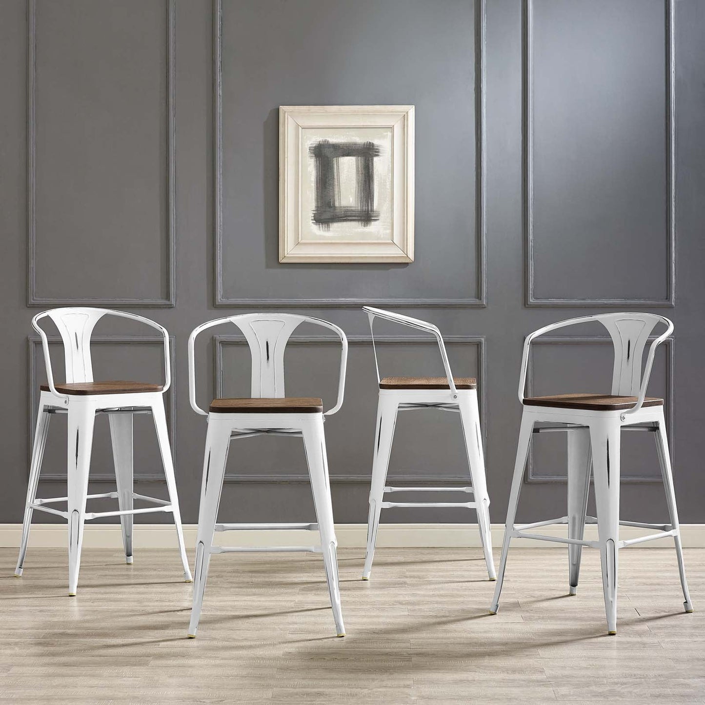 Modway Promenade Bar Stool Set of 4 | Bar Stools | Modishstore-20