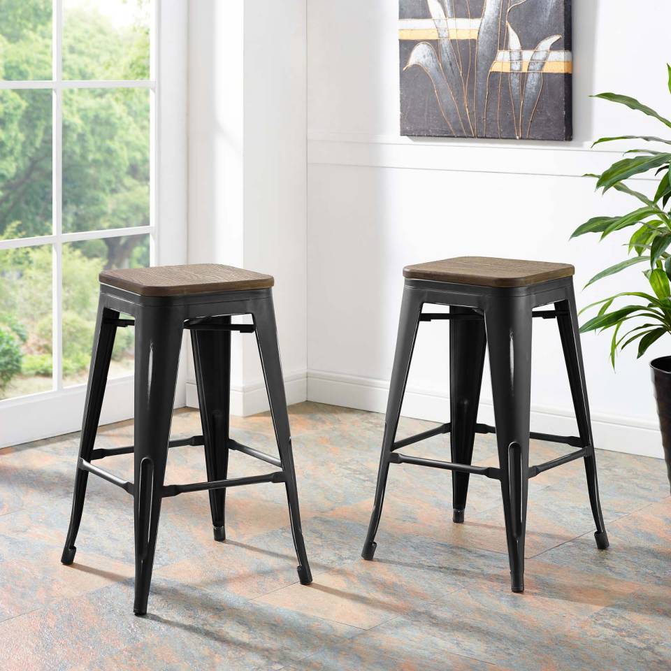Modway Promenade Counter Stool Set of 2 | Counter Stools | Modishstore