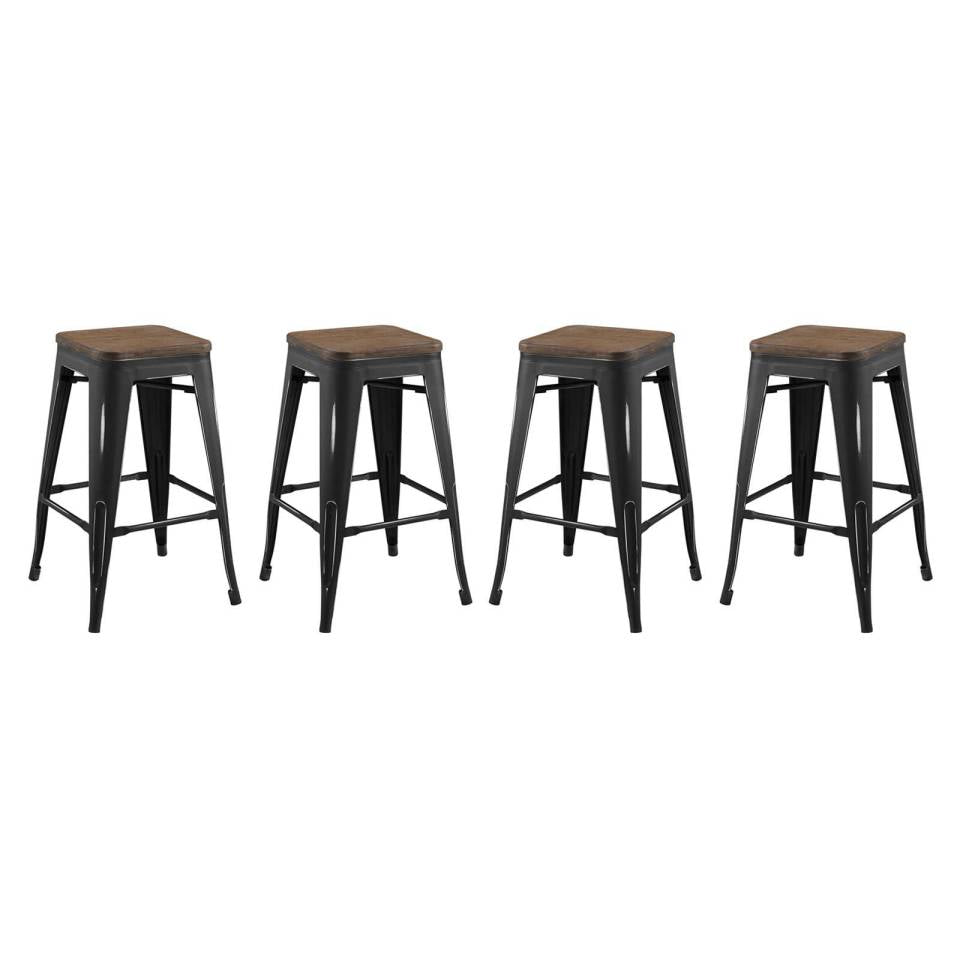 Modway Promenade Counter Stool Set of 4 | Bar Stools | Modishstore-2