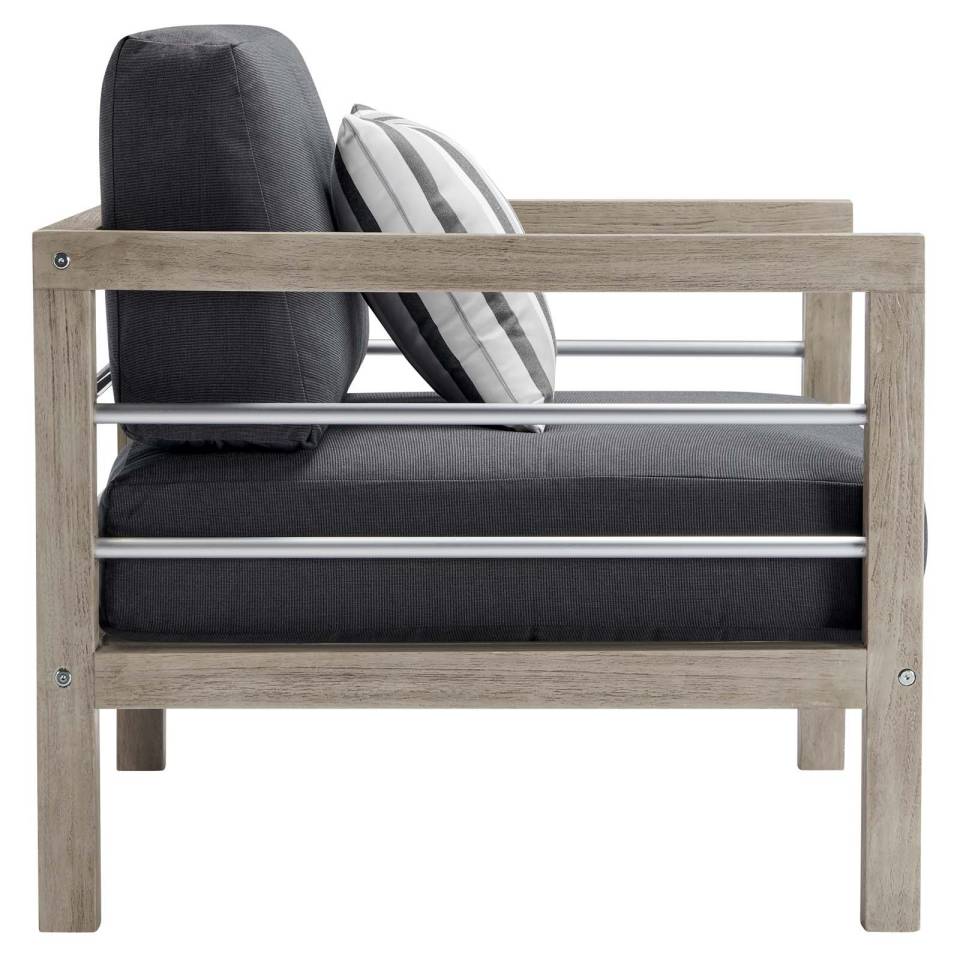 Modway Wiscasset Outdoor Patio Acacia Wood Armchair Set of 2 | Outdoor Chairs | Modishstore-3