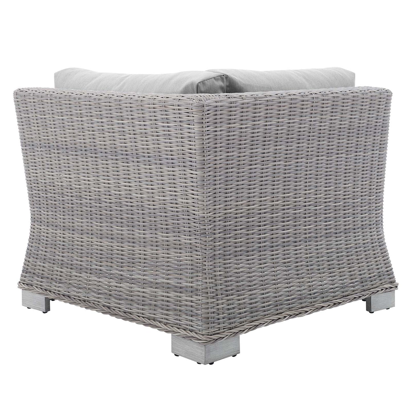Modway Conway Sunbrella® Outdoor Patio Wicker Rattan Corner Chair | Outdoor Sofas, Loveseats & Sectionals | 