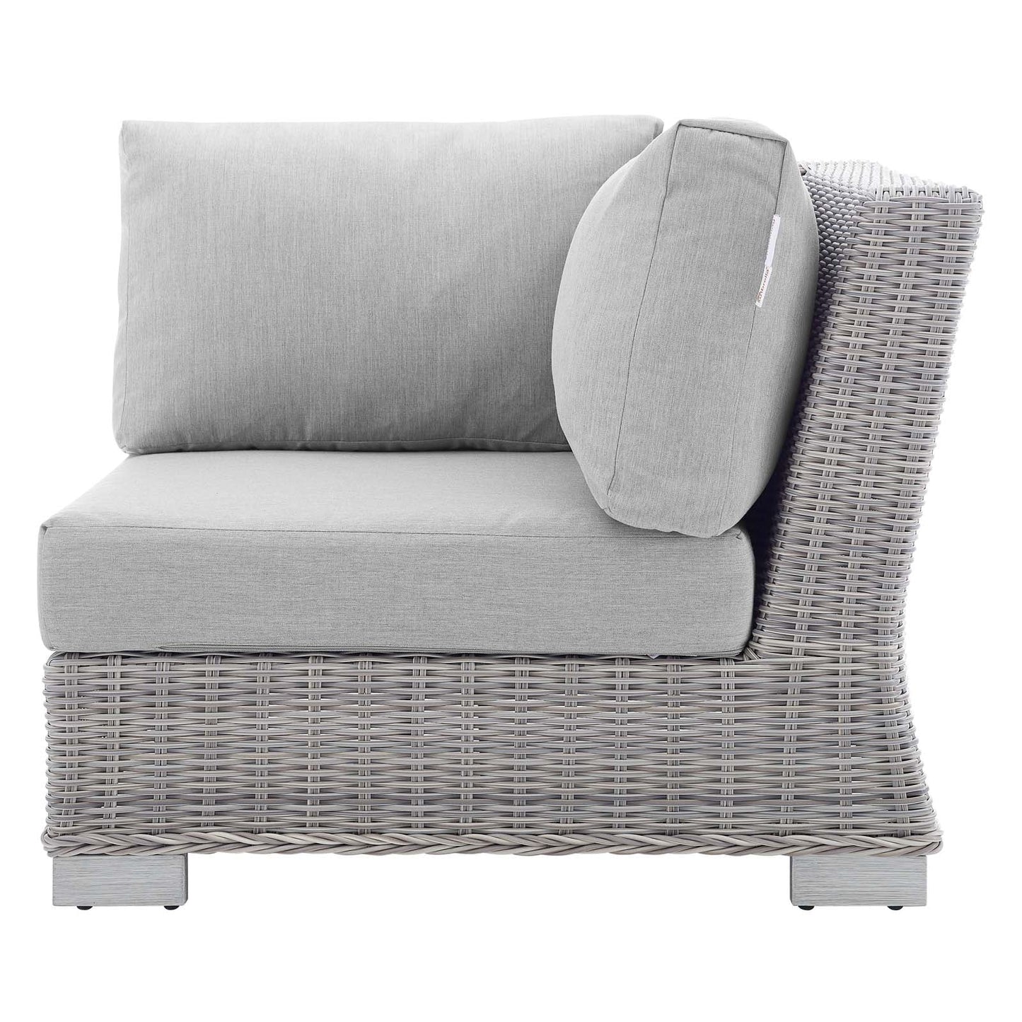Modway Conway Sunbrella® Outdoor Patio Wicker Rattan Corner Chair | Outdoor Sofas, Loveseats & Sectionals | 