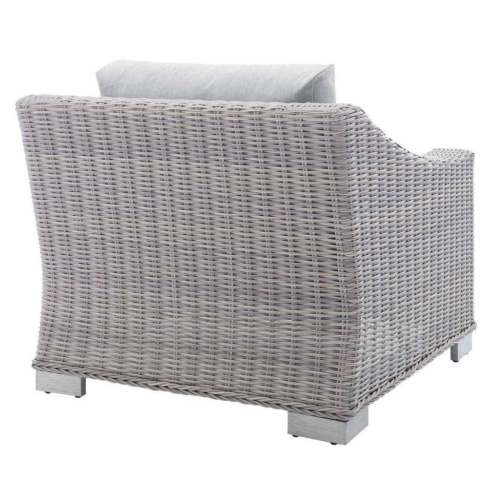 Modway Conway Sunbrella® Outdoor Patio Wicker Rattan Armchair | Outdoor Chairs | 