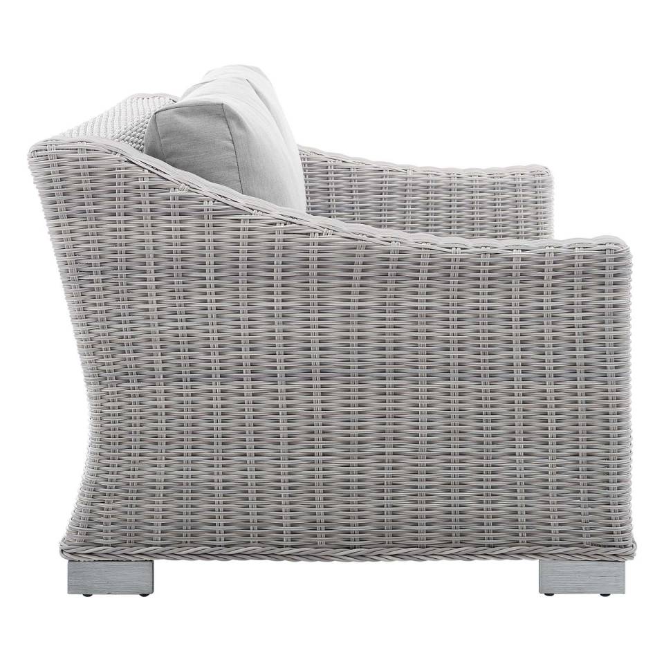 Modway Conway Sunbrella® Outdoor Patio Wicker Rattan Loveseat | Outdoor Sofas, Loveseats & Sectionals | 