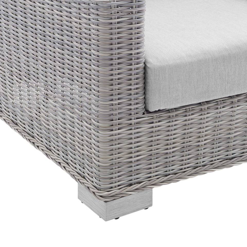 Modway Conway Sunbrella® Outdoor Patio Wicker Rattan Loveseat | Outdoor Sofas, Loveseats & Sectionals | 