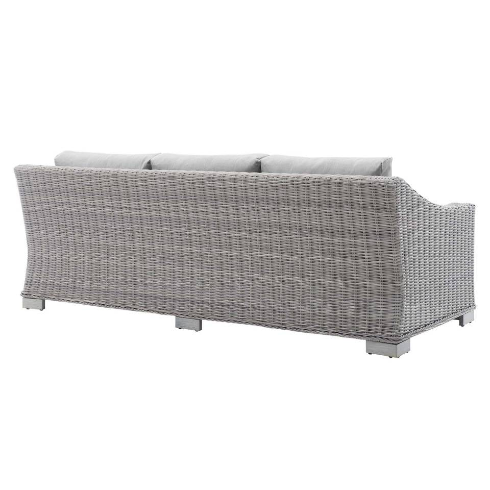 Modway Conway Sunbrella® Outdoor Patio Wicker Rattan Sofa | Outdoor Sofas, Loveseats & Sectionals | 