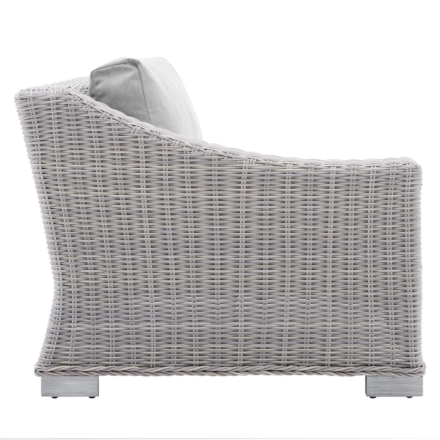 Modway Conway Sunbrella® Outdoor Patio Wicker Rattan Left-Arm Chair | Outdoor Sofas, Loveseats & Sectionals | 