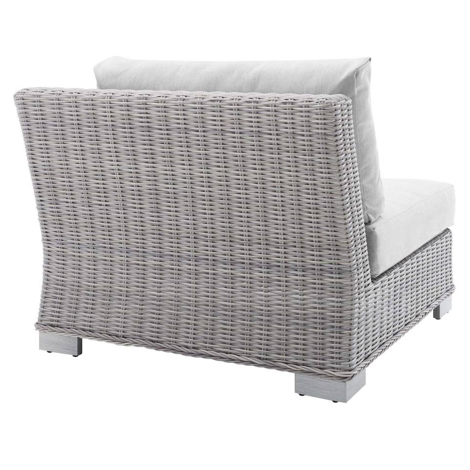 Modway Conway Sunbrella® Outdoor Patio Wicker Rattan Right-Arm Chair | Outdoor Chairs | 