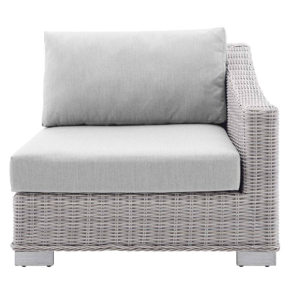 Modway Conway Sunbrella® Outdoor Patio Wicker Rattan Right-Arm Chair | Outdoor Chairs | 