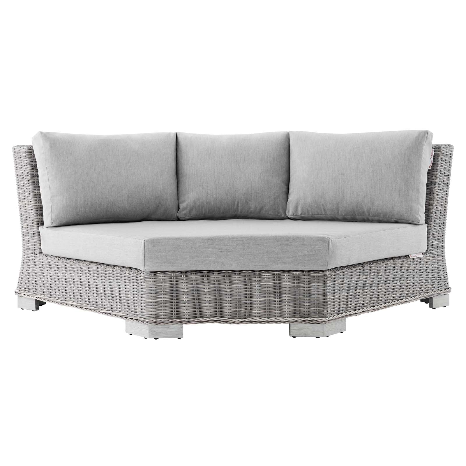 Modway Conway Sunbrella® Outdoor Patio Wicker Rattan Round Corner Chair | Chairs & Recliners | 
