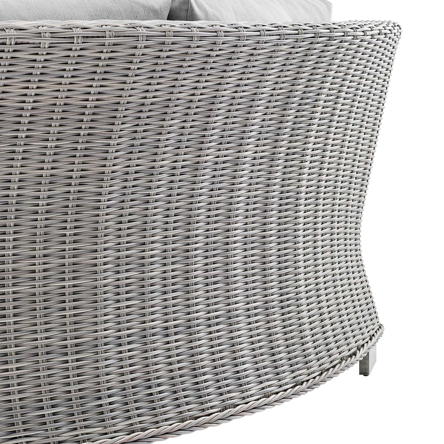 Modway Conway Sunbrella® Outdoor Patio Wicker Rattan Round Corner Chair | Chairs & Recliners | 