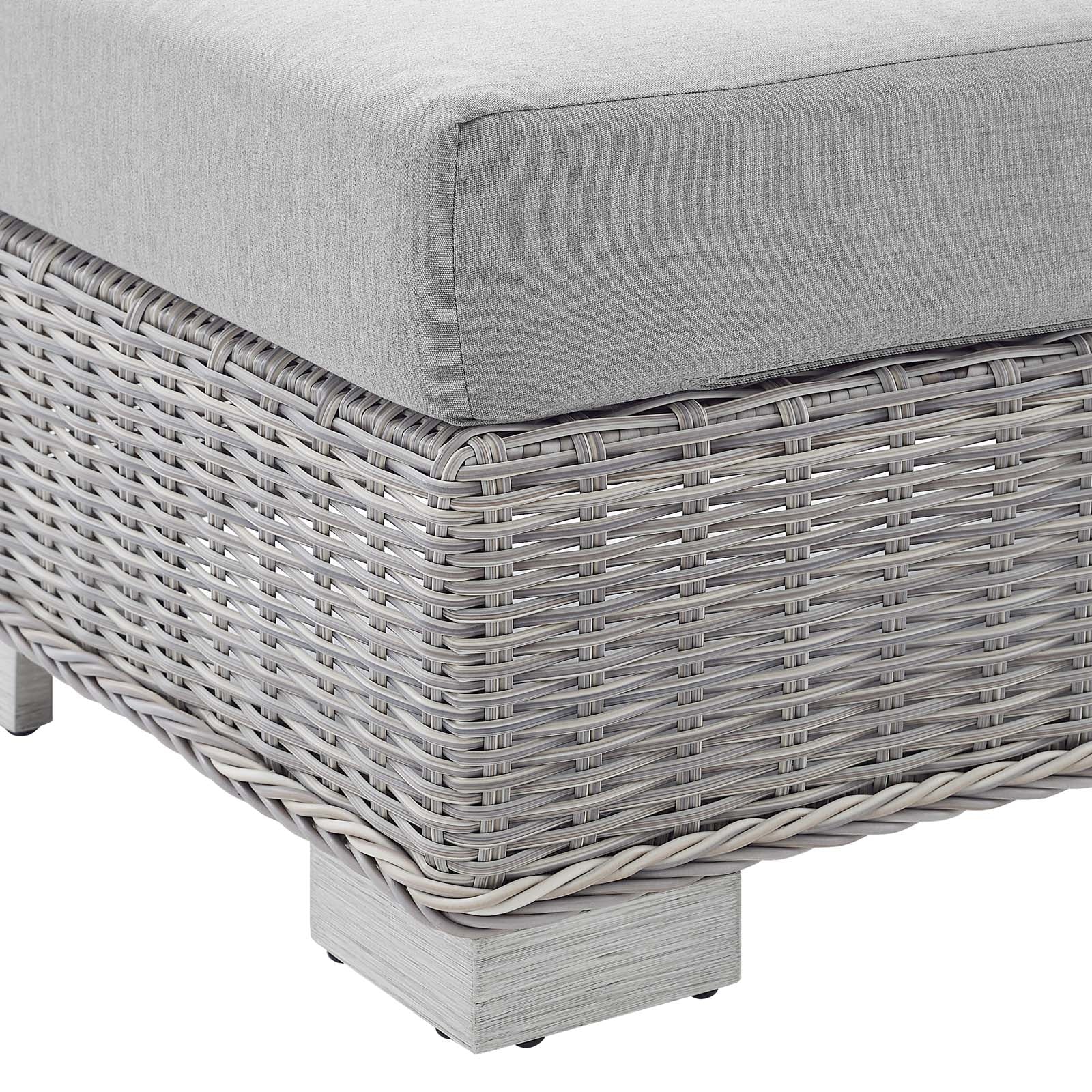Modway Conway Sunbrella® Outdoor Patio Wicker Rattan Armless Chair | Outdoor Sofas, Loveseats & Sectionals | 