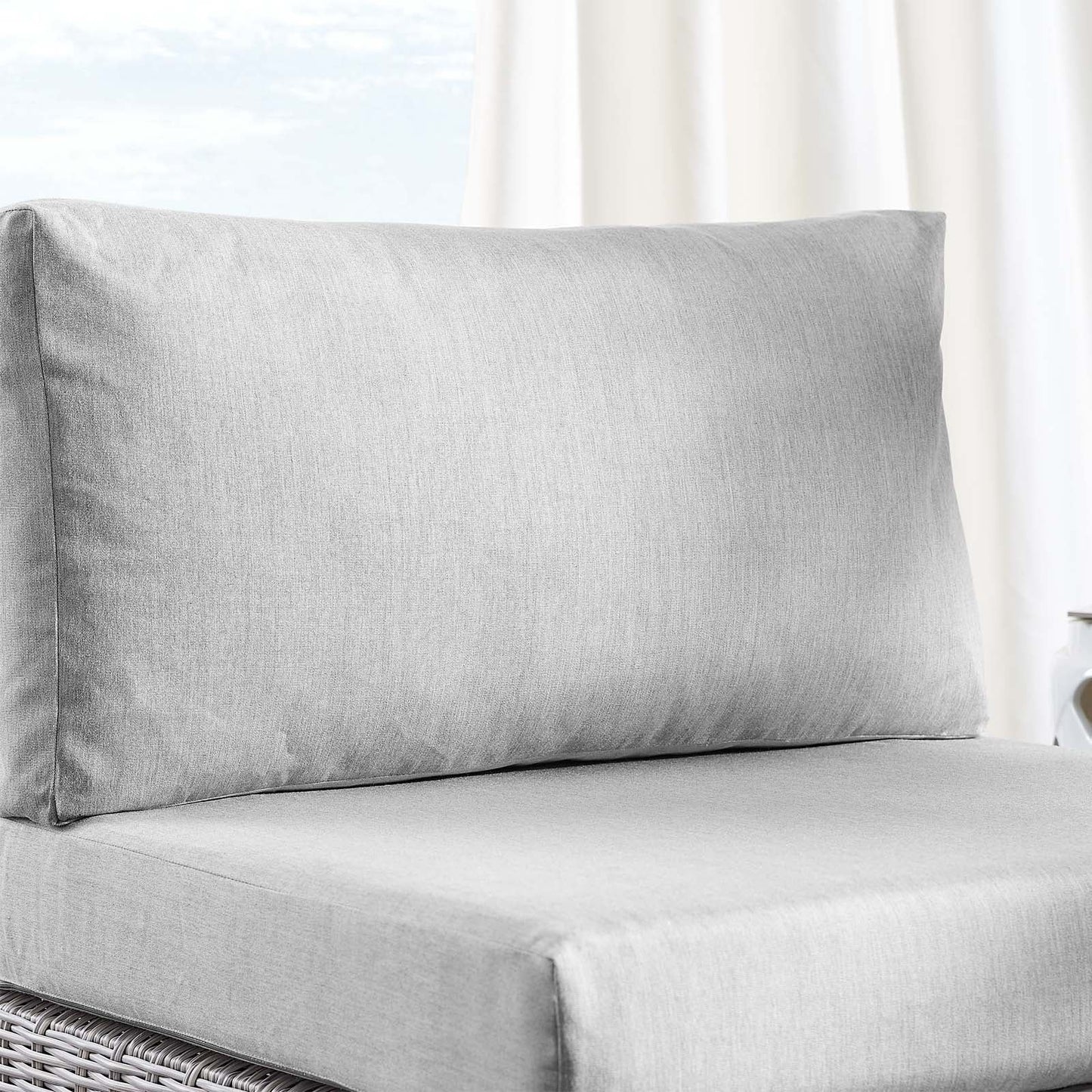 Modway Conway Sunbrella® Outdoor Patio Wicker Rattan Armless Chair | Outdoor Sofas, Loveseats & Sectionals | 