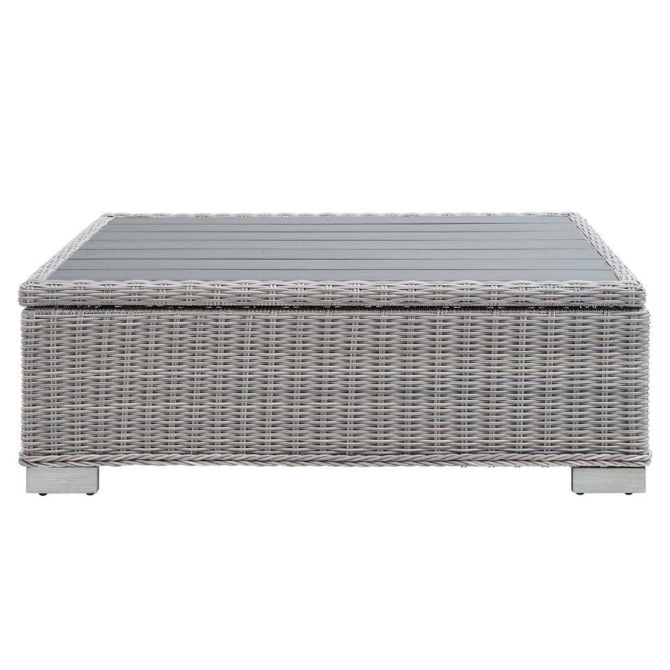 Modway Conway 45" Outdoor Patio Wicker Rattan Coffee Table | Coffee Tables | 
