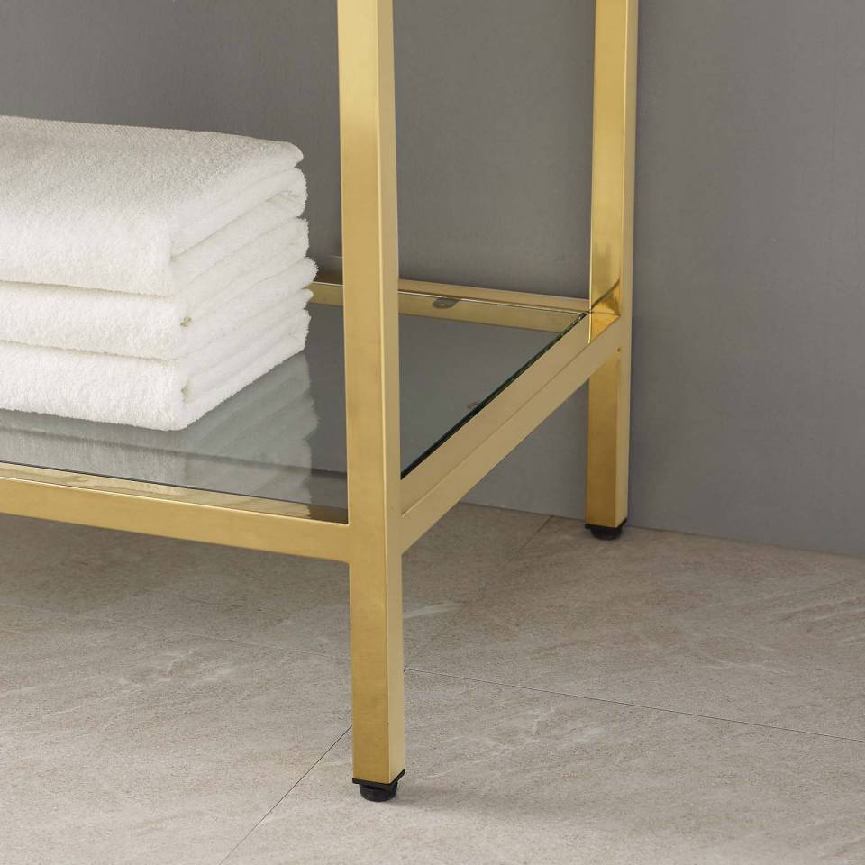Modway Kingsley 50" Gold Stainless Steel Bathroom Vanity | Bathroom Accessories | Modishstore-9