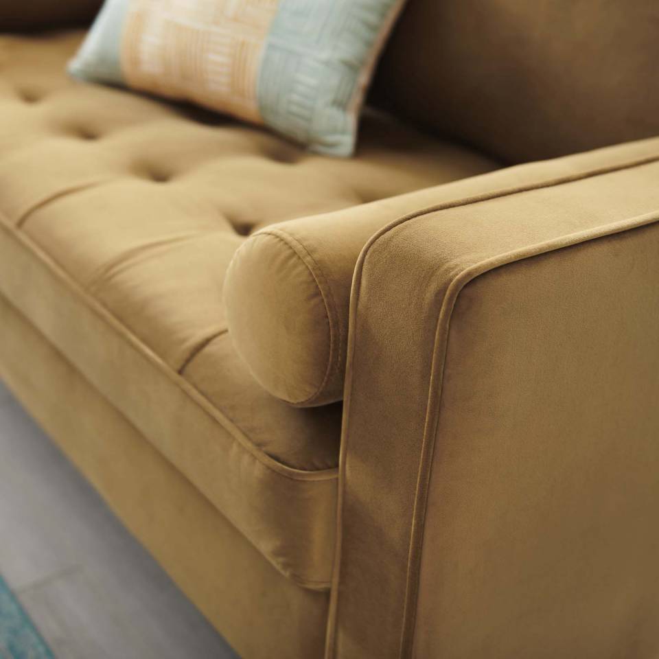 Modway Valour Performance Velvet Loveseat | Sofas | Modishstore-8