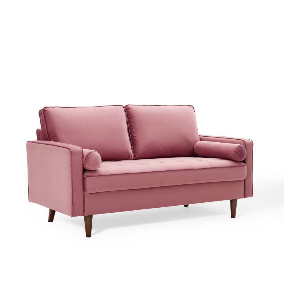Modway Valour Performance Velvet Loveseat | Sofas | Modishstore-10