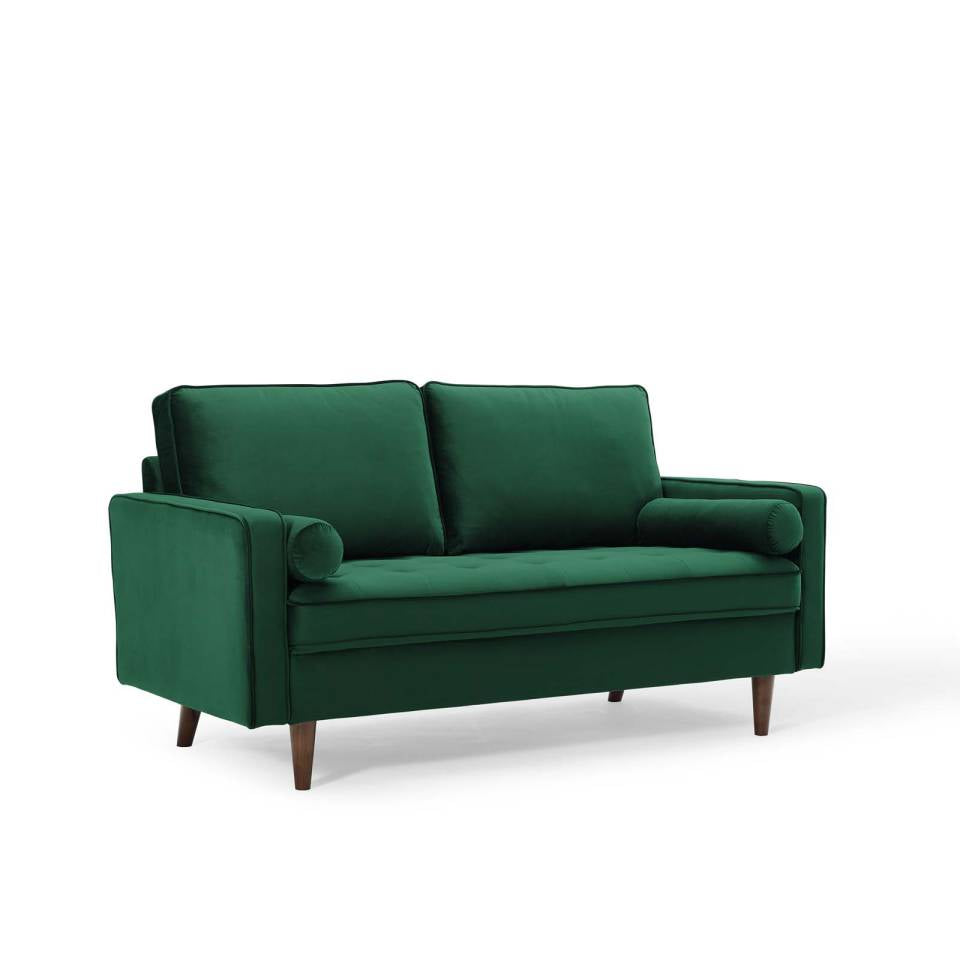 Modway Valour Performance Velvet Loveseat | Sofas | Modishstore-11