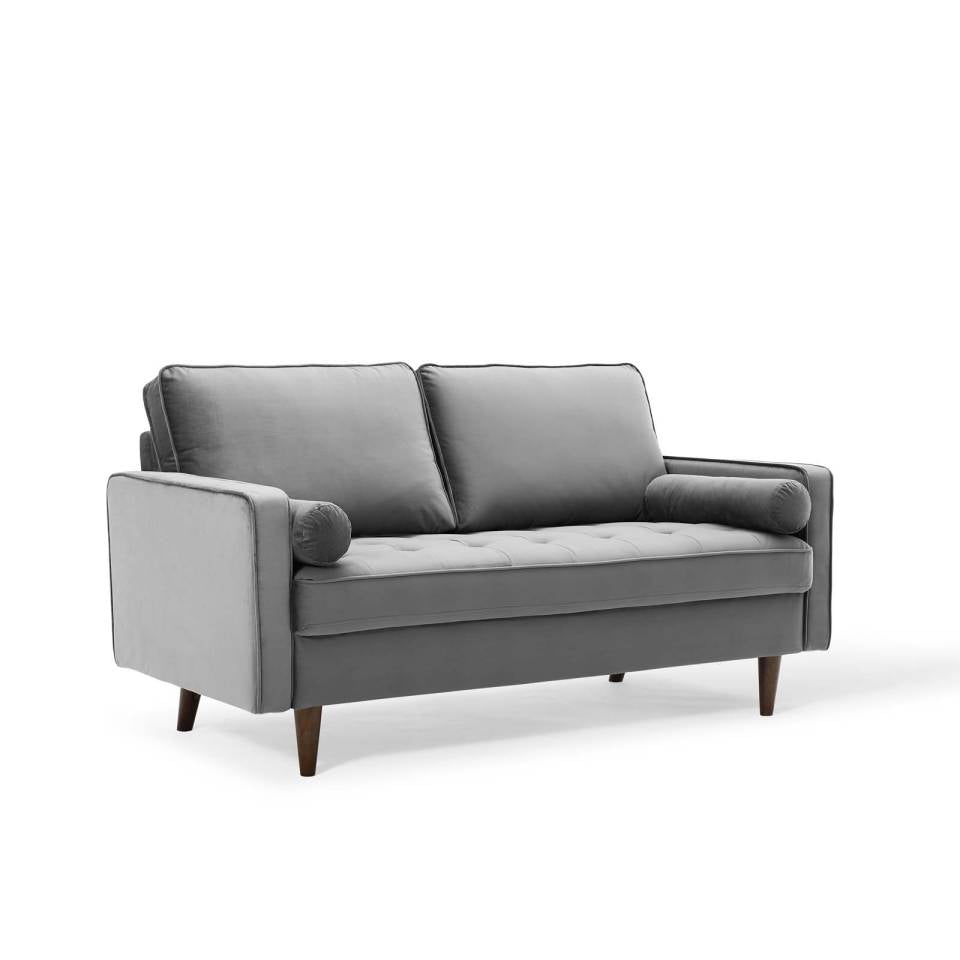 Modway Valour Performance Velvet Loveseat | Sofas | Modishstore-12
