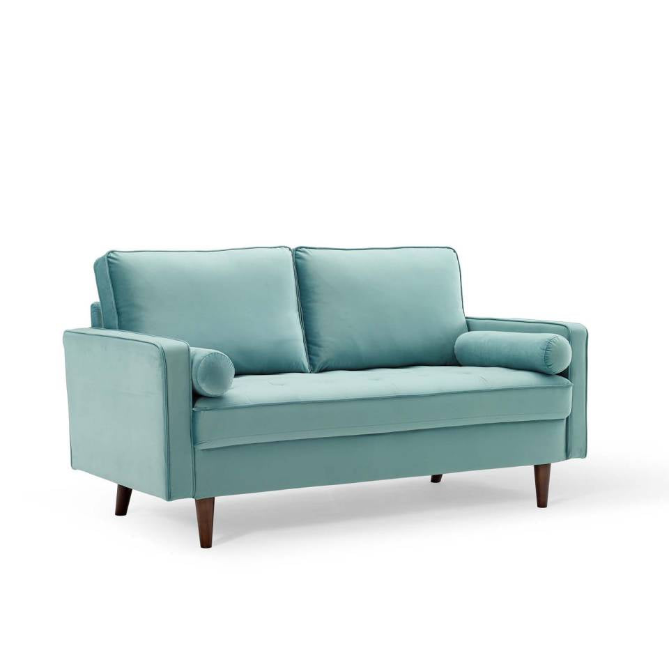 Modway Valour Performance Velvet Loveseat | Sofas | Modishstore-13