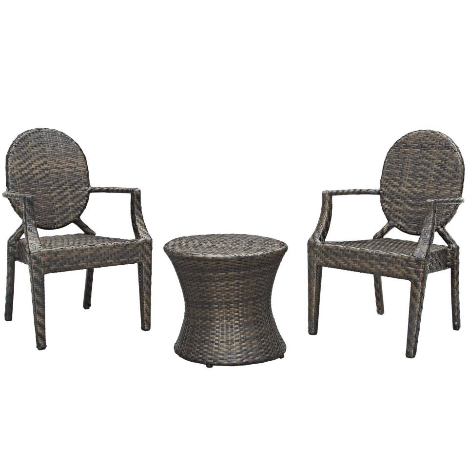 Modway Casper 3 Piece Outdoor Patio Set | Outdoor Dining Sets | 