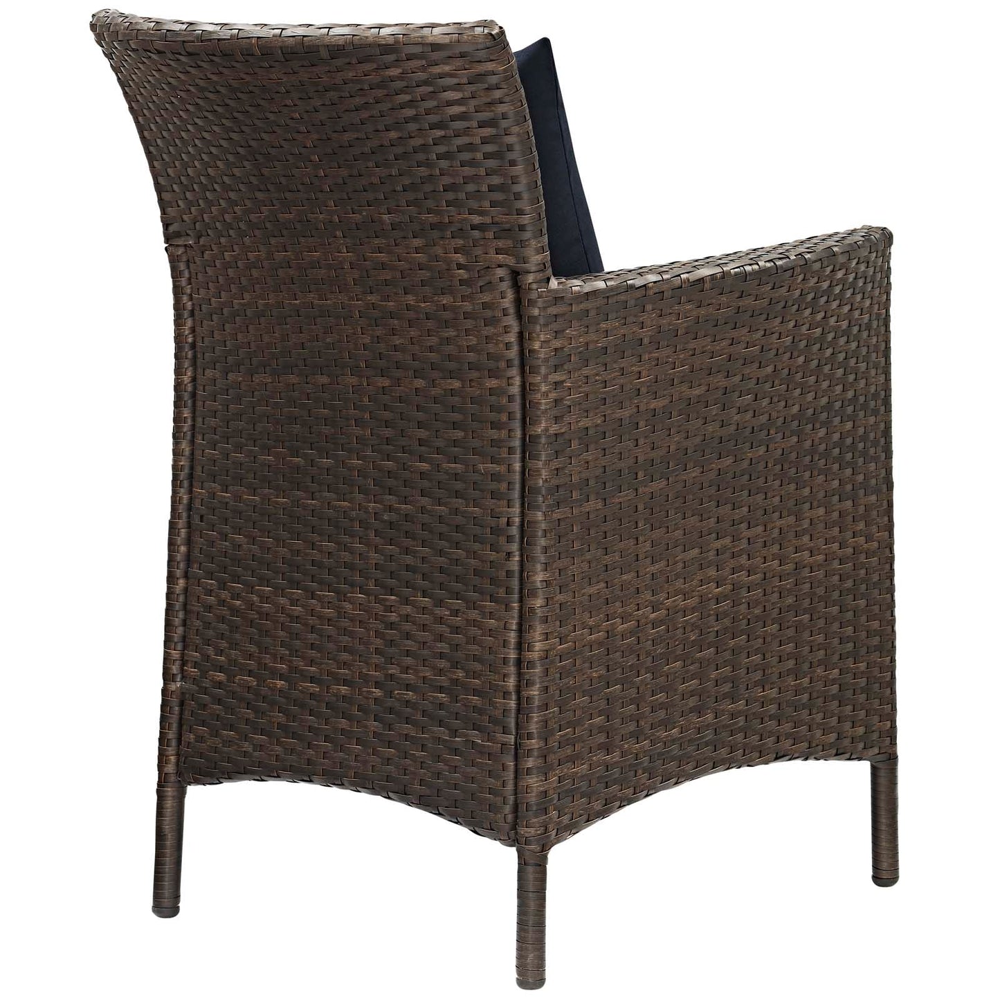 Modway Conduit Outdoor Patio Wicker Rattan Dining Armchair Set of 2 | Dining Chairs | 