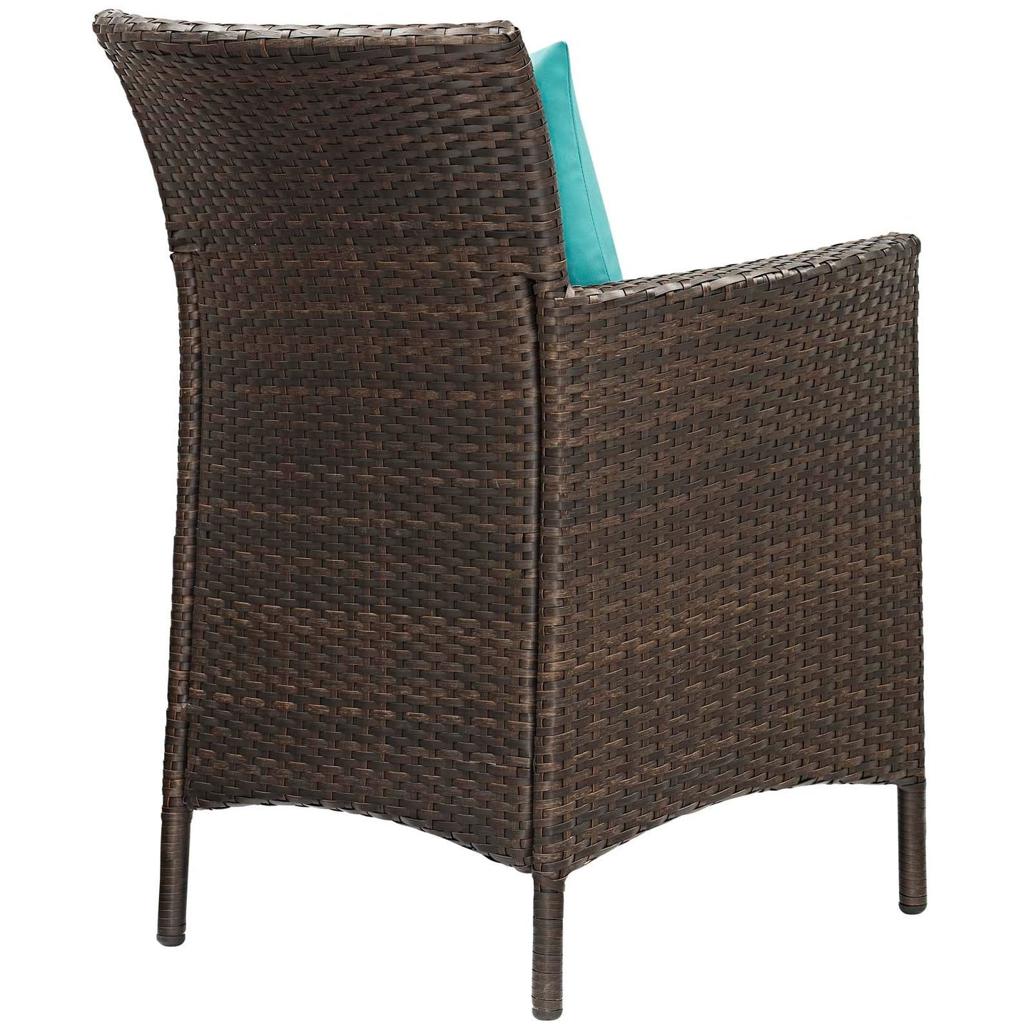 Modway Conduit Outdoor Patio Wicker Rattan Dining Armchair Set of 2 | Dining Chairs | 