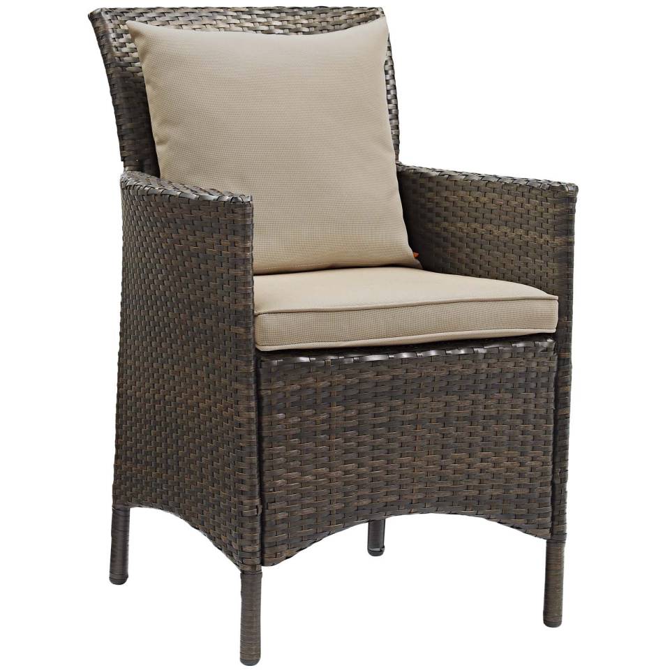 Modway Conduit 7 Piece Outdoor Patio Wicker Rattan Dining Set | Dining Sets | 