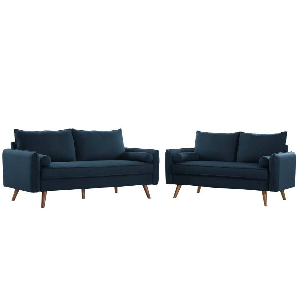 Modway Revive Upholstered Fabric Sofa and Loveseat Set | Outdoor Sofas, Loveseats & Sectionals | Modishstore-2