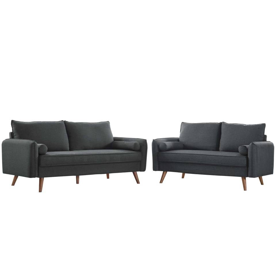 Modway Revive Upholstered Fabric Sofa and Loveseat Set | Outdoor Sofas, Loveseats & Sectionals | Modishstore-8