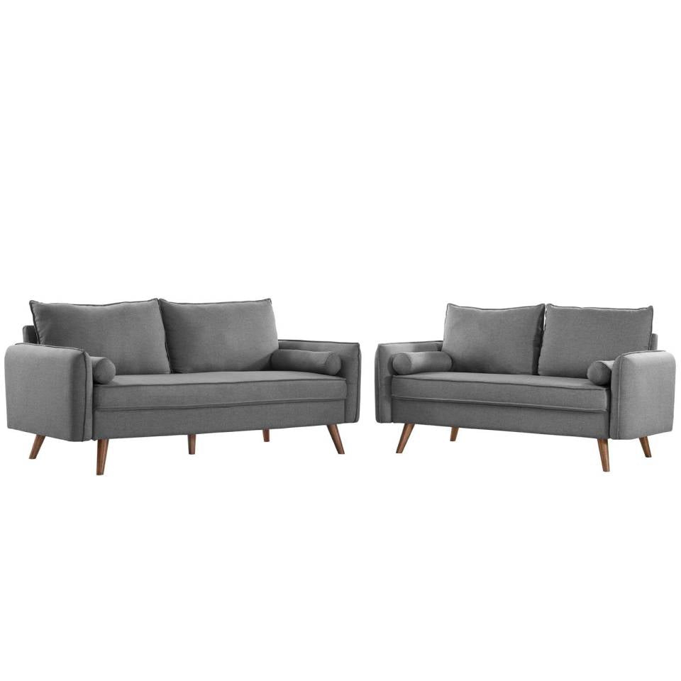 Modway Revive Upholstered Fabric Sofa and Loveseat Set | Outdoor Sofas, Loveseats & Sectionals | Modishstore-9