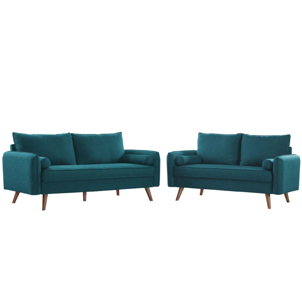 Modway Revive Upholstered Fabric Sofa and Loveseat Set | Outdoor Sofas, Loveseats & Sectionals | Modishstore-10