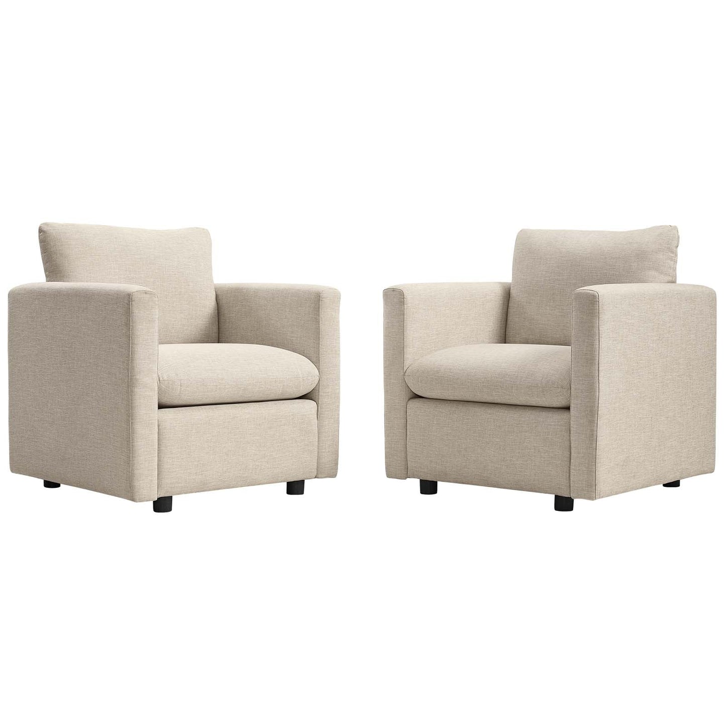 Activate Upholstered Fabric Armchair Set of 2 By Modway - EEI-4078 | Armchairs - 2