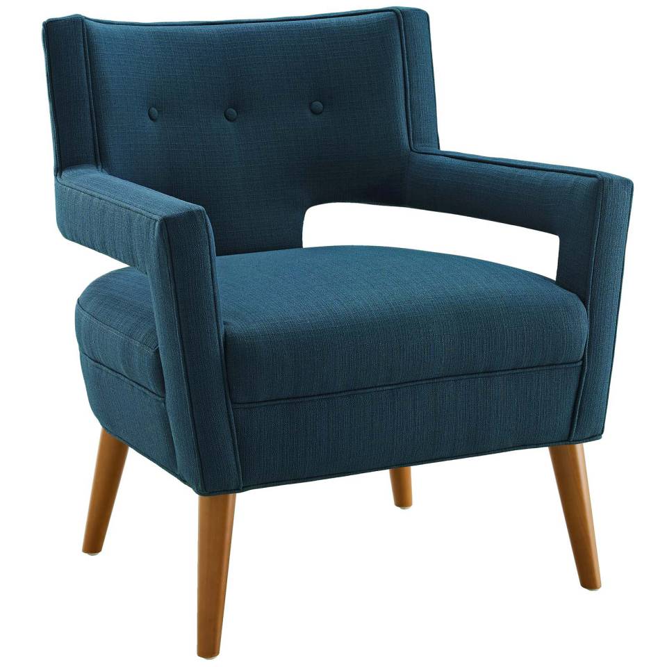 Modway Sheer Upholstered Fabric Armchair Set of 2 | Armchairs | Modishstore-3