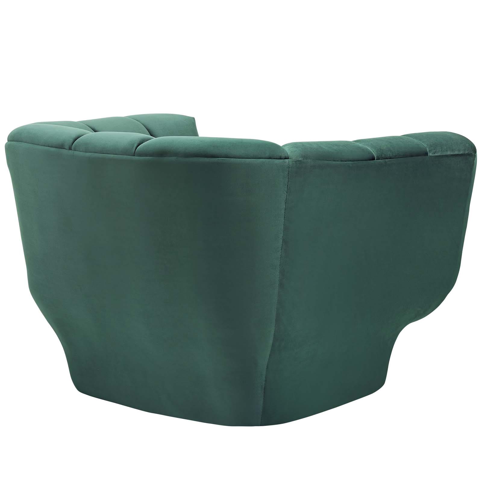 Modway Entertain Vertical Channel Tufted Performance Velvet Armchair Set of 2 | Armchairs | 