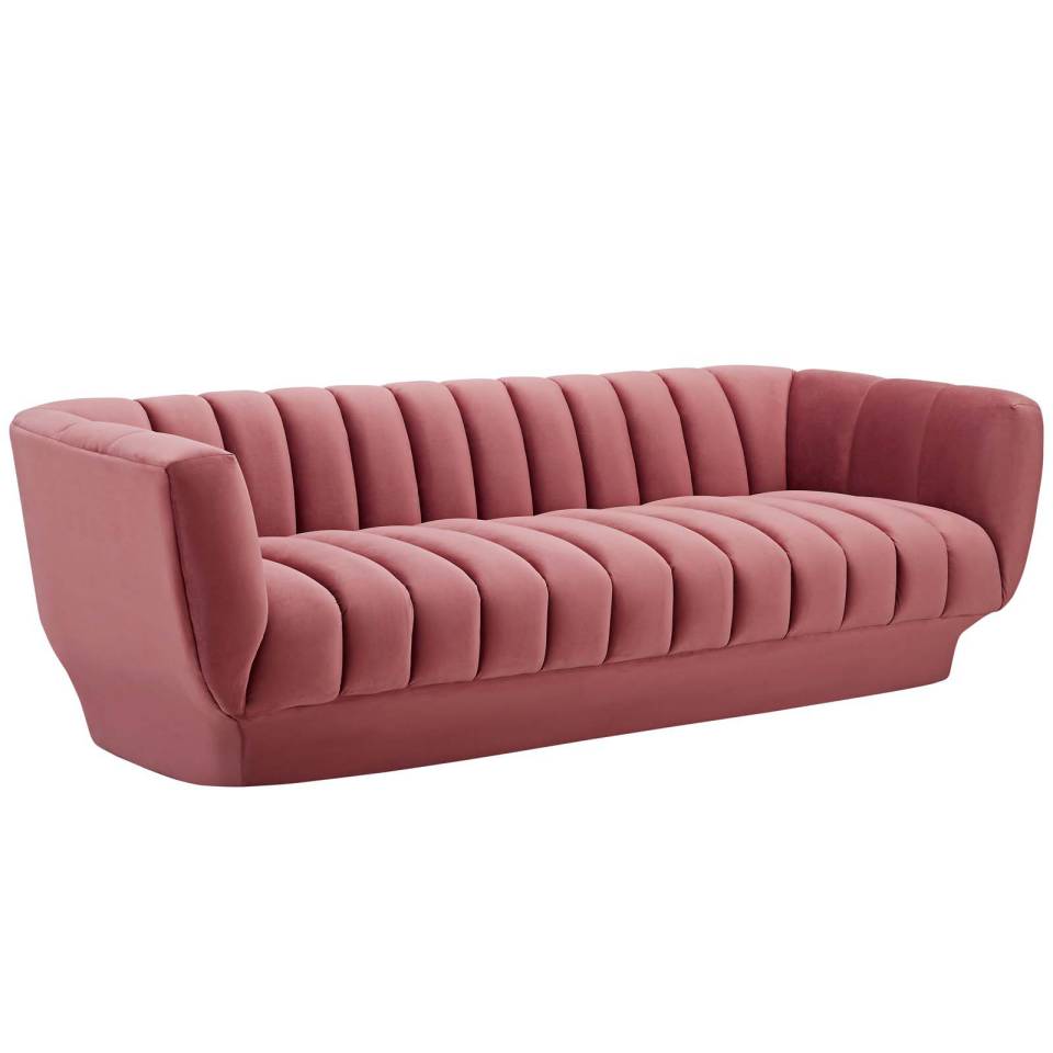 Modway Entertain Vertical Channel Tufted Performance Velvet 3 Piece Set | Armchairs | 