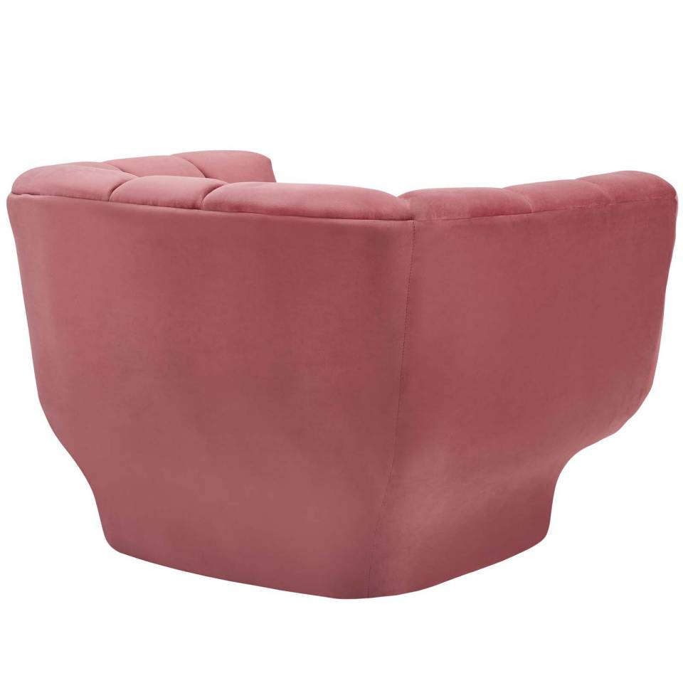 Modway Entertain Vertical Channel Tufted Performance Velvet 3 Piece Set | Armchairs | 