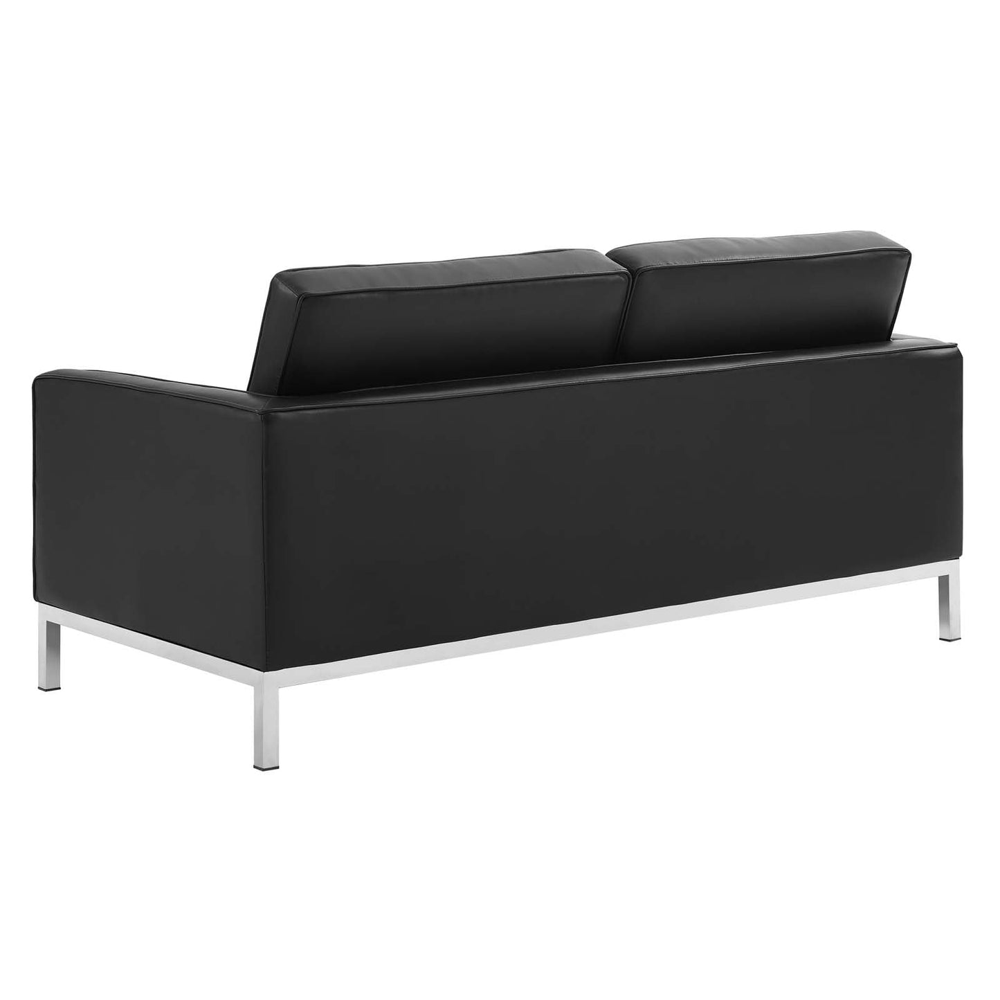 Modway Loft 3 Piece Tufted Upholstered Faux Leather Set | Sofas | Modishstore-4