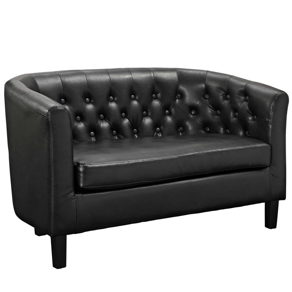 Modway Prospect Upholstered Vinyl Loveseat and Armchair Set | Sofas | Modishstore-3