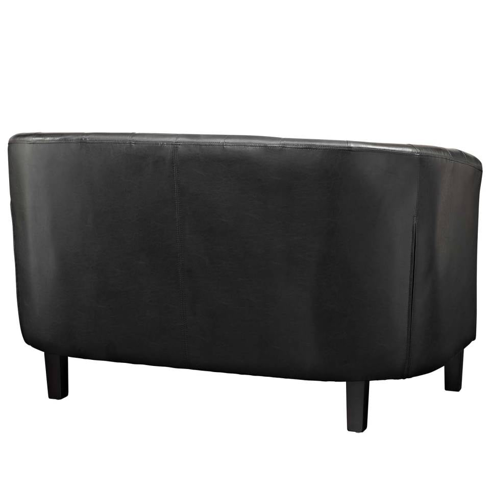 Modway Prospect 3 Piece Upholstered Vinyl Set | Sofas | Modishstore-4