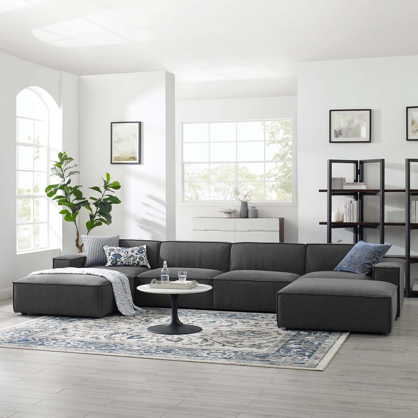 Modway Restore 6-Piece Sectional Sofa | Sofas | Modishstore